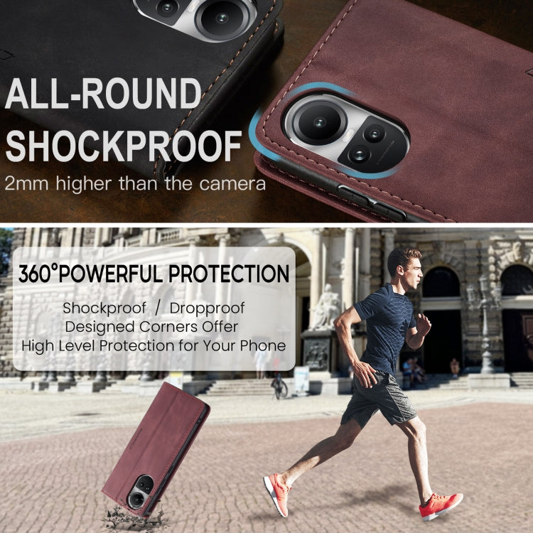 For OPPO Reno10 5G Global/Reno10 Pro Global CaseMe 013 Multifunctional Horizontal Flip Leather Phone Case(Wine Red) - OPPO Cases by CaseMe | Online Shopping UK | buy2fix
