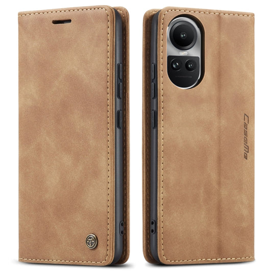 For OPPO Reno10 5G Global/Reno10 Pro Global CaseMe 013 Multifunctional Horizontal Flip Leather Phone Case(Brown) by CaseMe