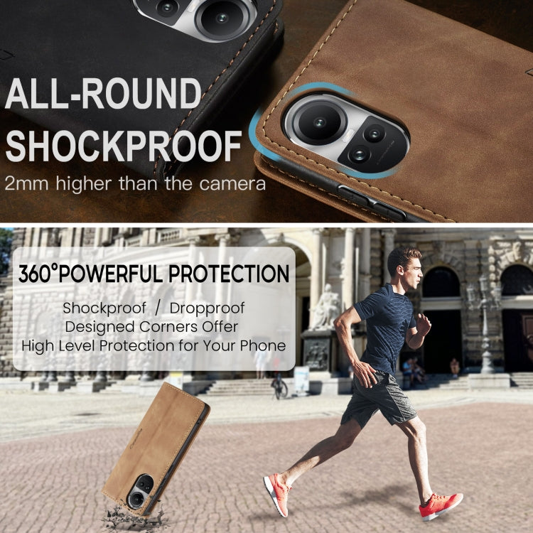 For OPPO Reno10 5G Global/Reno10 Pro Global CaseMe 013 Multifunctional Horizontal Flip Leather Phone Case(Brown) - OPPO Cases by CaseMe | Online Shopping UK | buy2fix