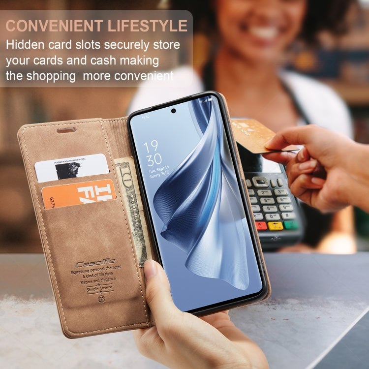 For OPPO Reno10 5G Global/Reno10 Pro Global CaseMe 013 Multifunctional Horizontal Flip Leather Phone Case(Brown) - OPPO Cases by CaseMe | Online Shopping UK | buy2fix