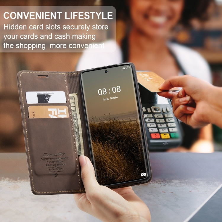 For Realme 11 Pro/Realme 11 Pro+ CaseMe 013 Multifunctional Horizontal Flip Leather Phone Case(Coffee) - Realme Cases by CaseMe | Online Shopping UK | buy2fix