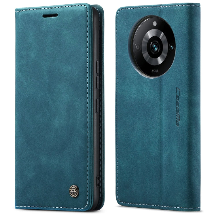 For Realme 11 Pro/Realme 11 Pro+ CaseMe 013 Multifunctional Horizontal Flip Leather Phone Case(Blue) - Realme Cases by CaseMe | Online Shopping UK | buy2fix