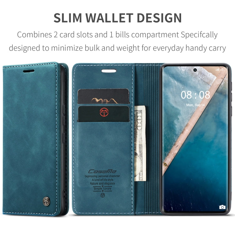 For Realme 11 Pro/Realme 11 Pro+ CaseMe 013 Multifunctional Horizontal Flip Leather Phone Case(Blue) - Realme Cases by CaseMe | Online Shopping UK | buy2fix