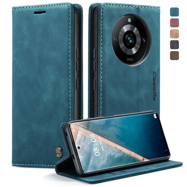 For Realme 11 Pro/Realme 11 Pro+ CaseMe 013 Multifunctional Horizontal Flip Leather Phone Case(Blue) - Realme Cases by CaseMe | Online Shopping UK | buy2fix