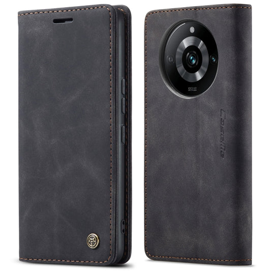 For Realme 11 Pro/Realme 11 Pro+ CaseMe 013 Multifunctional Horizontal Flip Leather Phone Case(Black) by CaseMe