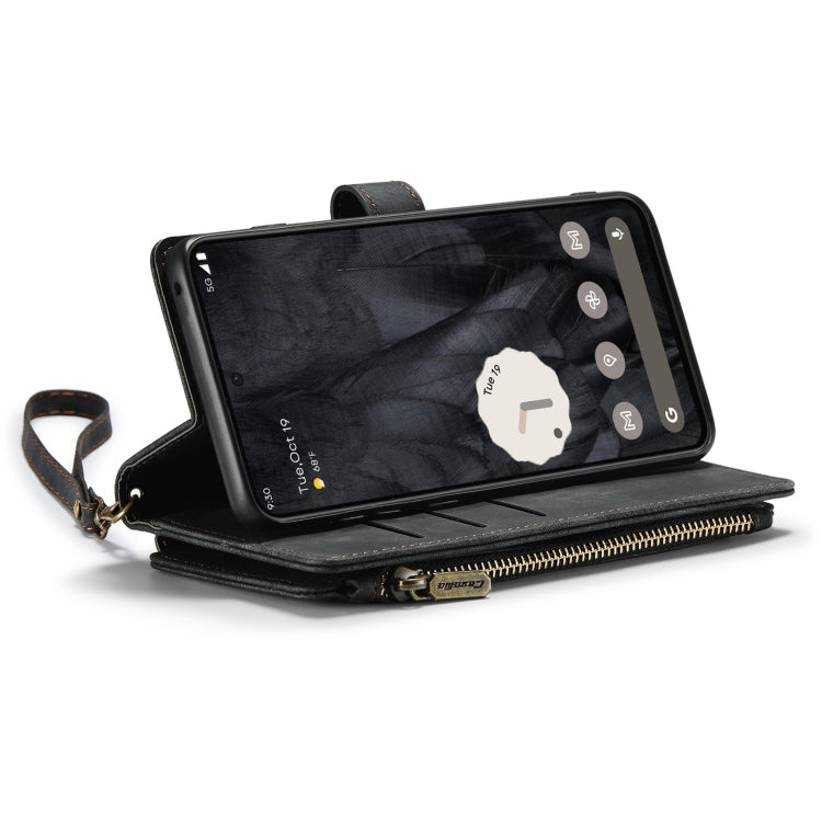 For Google Pixel 8 Pro CaseMe C30 Multifunctional Leather Phone Case(Black) - Google Cases by CaseMe | Online Shopping UK | buy2fix
