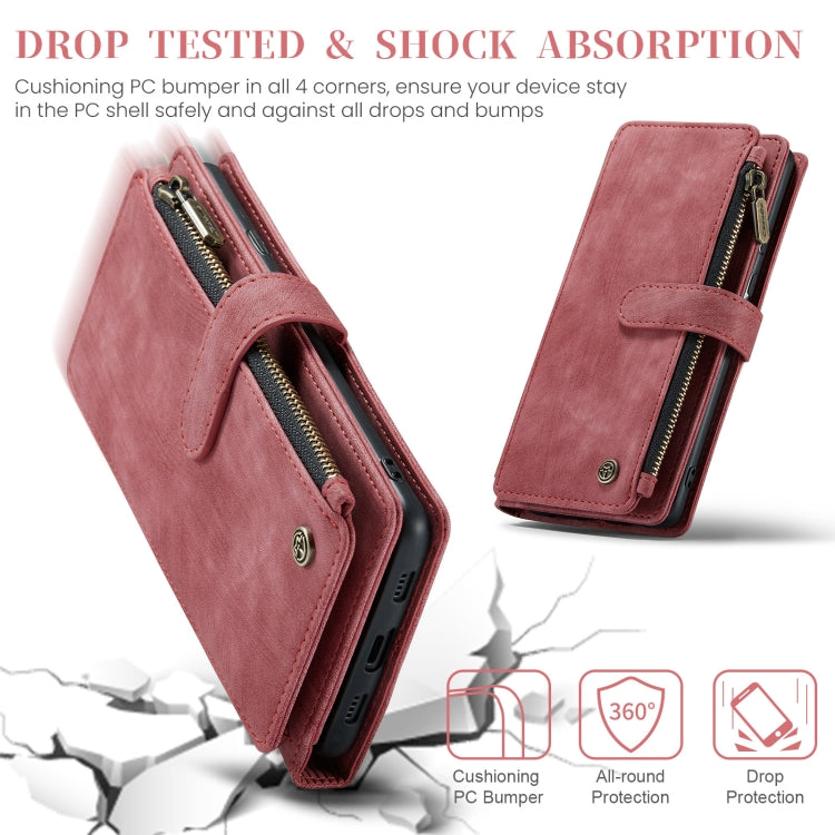 For Google Pixel 8a CaseMe C30 Multifunctional Leather Phone Case(Red) by CaseMe