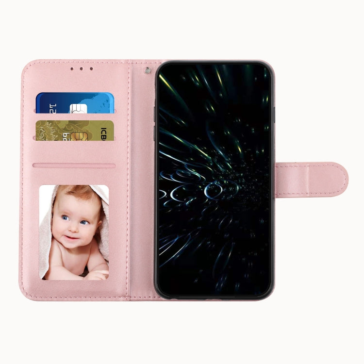 For Xiaomi Redmi Note 13 4G Global Stitching Calf Texture Buckle Leather Phone Case(Rose Gold) - Xiaomi Cases by buy2fix | Online Shopping UK | buy2fix