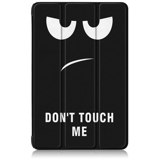 For Samsung Galaxy Tab S9+ Custer Painted 3-Fold Holder Smart Leather Tablet Case(Big Eye Me) by buy2fix