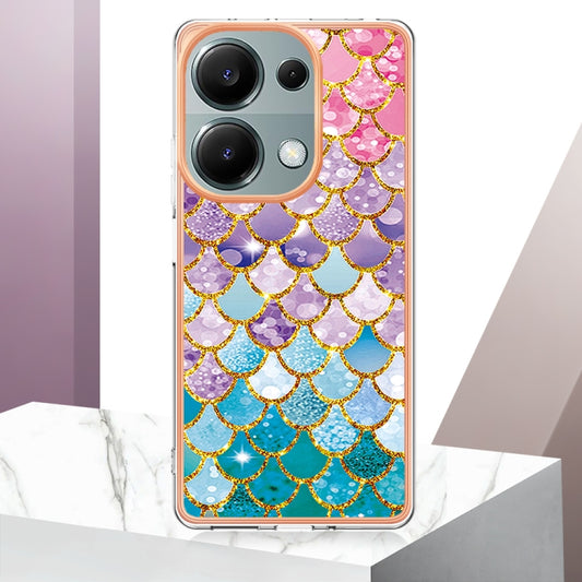 For Xiaomi Redmi Note 13 Pro 4G Global Electroplating IMD TPU Phone Case(Colorful Scales) by buy2fix