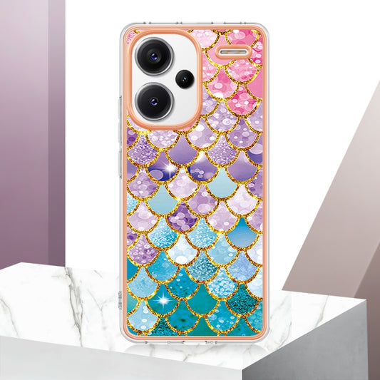 For Xiaomi Redmi Note 13 Pro+ 5G Electroplating IMD TPU Phone Case(Colorful Scales) by buy2fix