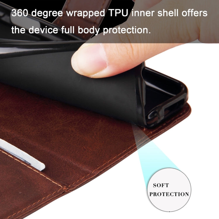 For iPhone 16e Fashion Calf Texture Zipper Leather Phone Case(Brown) - iPhone 16e Cases by buy2fix | Online Shopping UK | buy2fix