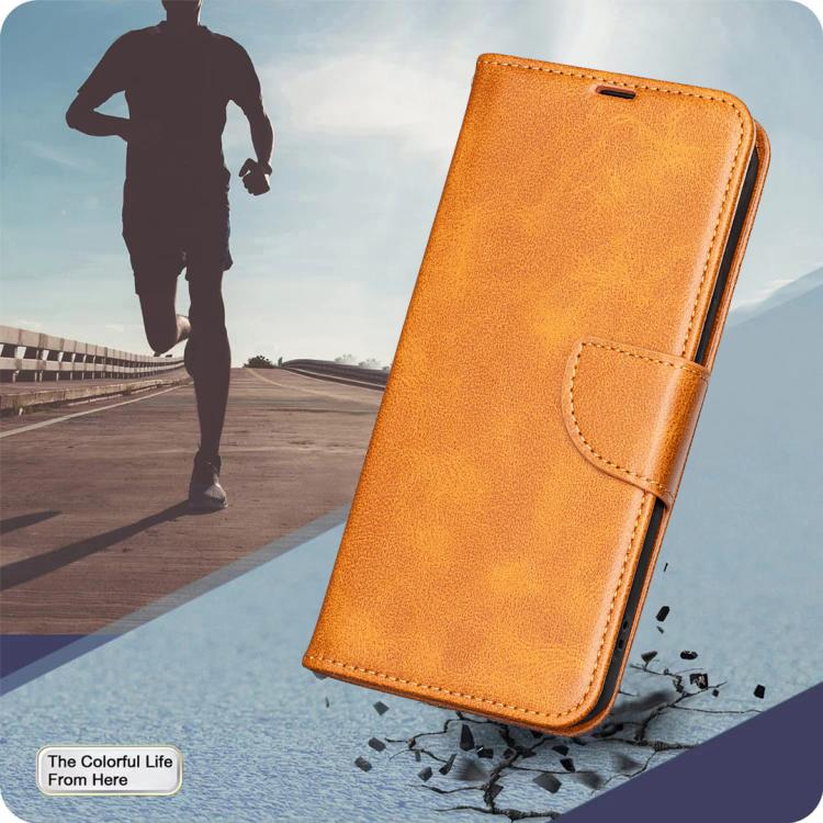 For iPhone Air Lambskin Texture Pure Color Flip Leather Phone Case(Yellow) - iPhone Air Cases by buy2fix | Online Shopping UK | buy2fix