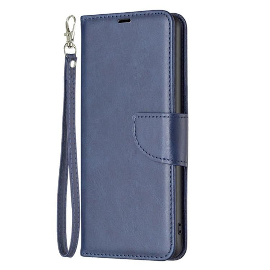 For iPhone Air Lambskin Texture Pure Color Flip Leather Phone Case(Blue) - iPhone Air Cases by buy2fix | Online Shopping UK | buy2fix