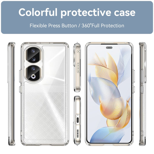 For Honor 80 Pro Colorful Series Acrylic Hybrid TPU Phone Case(Transparent) by buy2fix