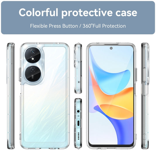For Honor Play 50 Plus Colorful Series Acrylic Hybrid TPU Phone Case(Transparent) by buy2fix