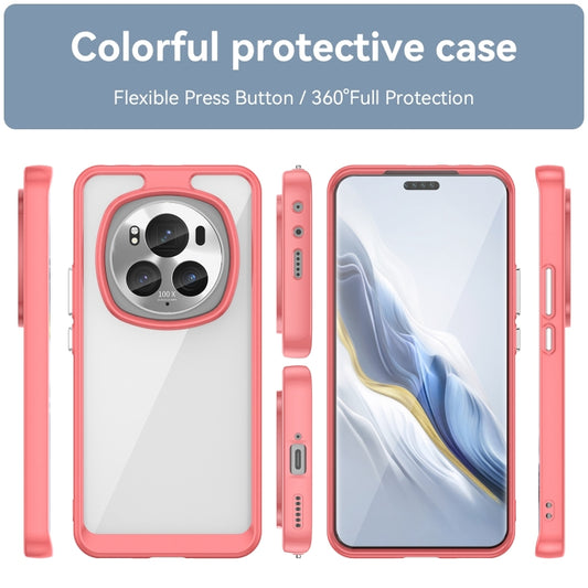 For Honor Magic6 Pro 5G Colorful Series Acrylic Hybrid TPU Phone Case(Red) by buy2fix