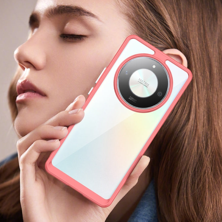 For Honor X9b Colorful Series Acrylic Hybrid TPU Phone Case(Red) by buy2fix