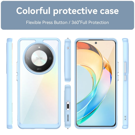 For Honor X50 Colorful Series Acrylic Hybrid TPU Phone Case(Blue) by buy2fix
