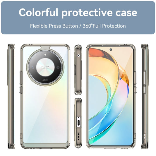 For Honor X50 Pro Colorful Series Acrylic Hybrid TPU Phone Case(Transparent Grey) by buy2fix