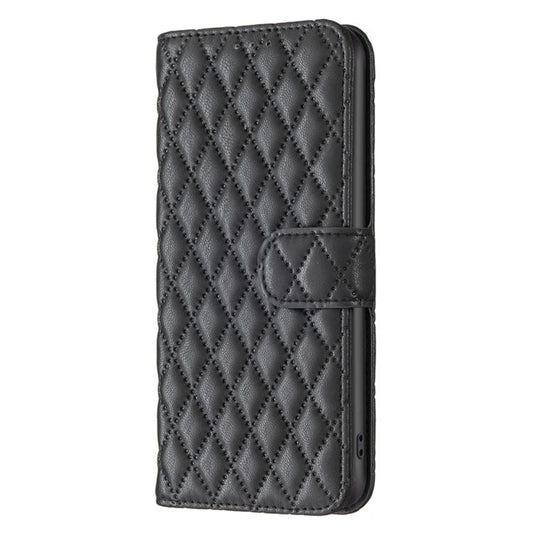 For iPhone 17 Air Diamond Lattice Wallet Flip Leather Phone Case(Black) - iPhone 17 Air Cases by buy2fix | Online Shopping UK | buy2fix