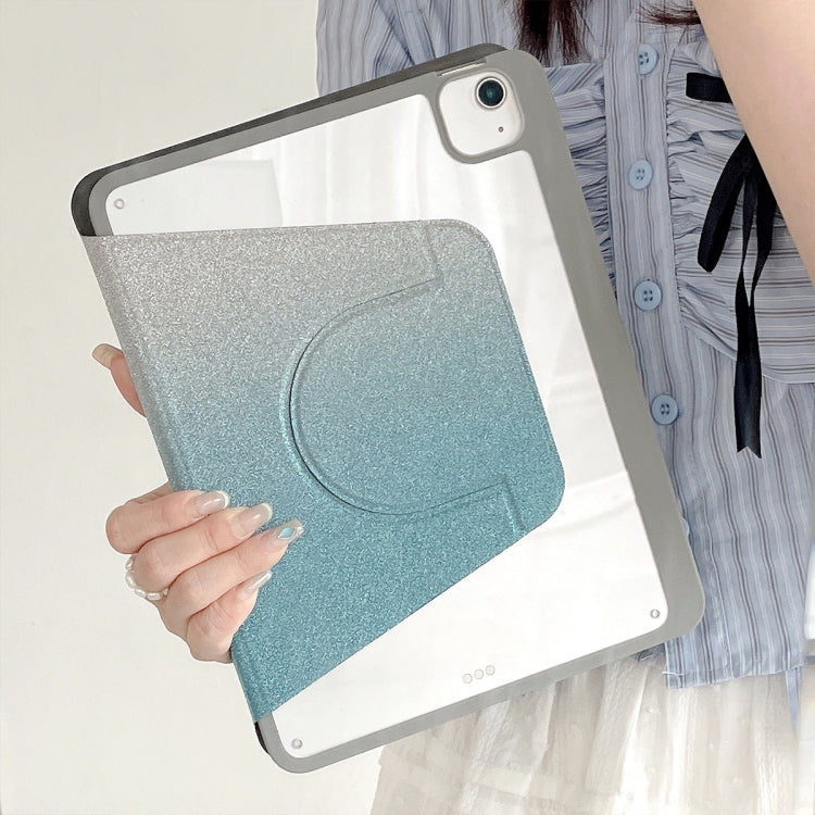 For iPad Air 11 2025 / 2024 / Pro 11 Gradient Glitter Magnetic Split Leather Tablet Case(Blue) - iPad Pro 11 (2022/2021) Cases by buy2fix | Online Shopping UK | buy2fix