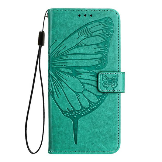 For iPhone Air Embossed Butterfly Leather Phone Case(Green) - iPhone Air Cases by buy2fix | Online Shopping UK | buy2fix