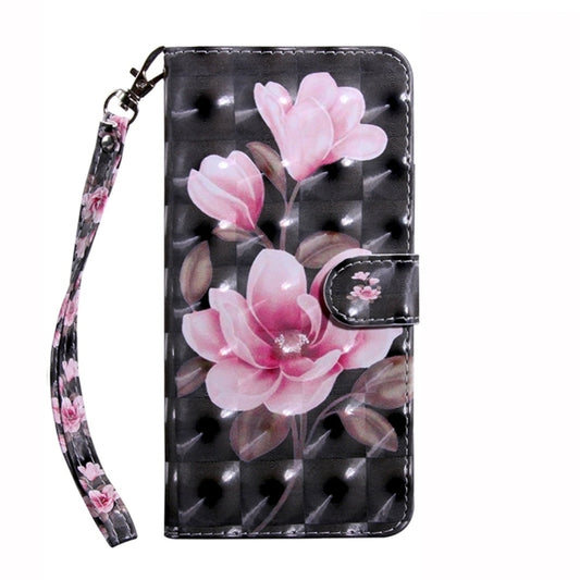 For Google Pixel 9 3D Painted Pattern Leather Phone Case(Pink Flower) by buy2fix