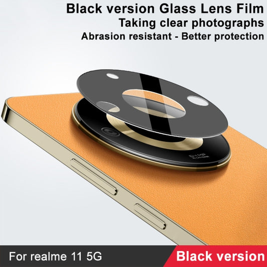 For Realme 11 5G IMAK Rear Camera Lens Glass Film Black Version by imak