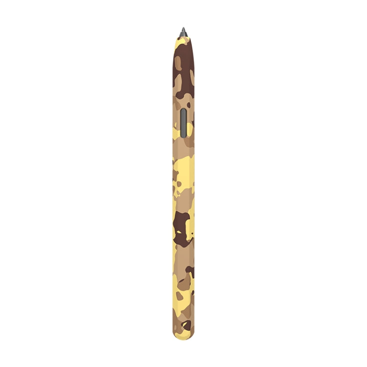 For Samsung Galaxy Tab S6 Lite LOVE MEI Camouflage Silicone Protective Pen Case(Yellow) - Pencil Accessories by LOVE MEI | Online Shopping UK | buy2fix