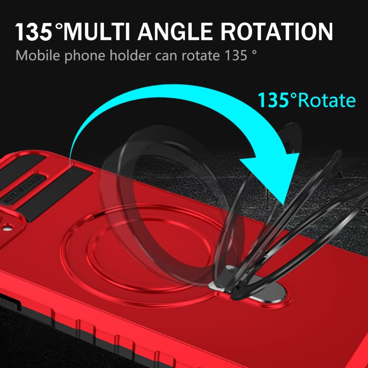 For iPhone 11 Pro MagSafe Magnetic Holder Phone Case(Red) by buy2fix