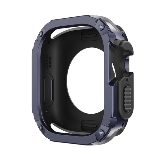 For Apple Watch Ultra 3 / 2 / 1 49mm 2-in-1 PC Hybrid TPU Armor Watch Case(Midnight Blue) by buy2fix