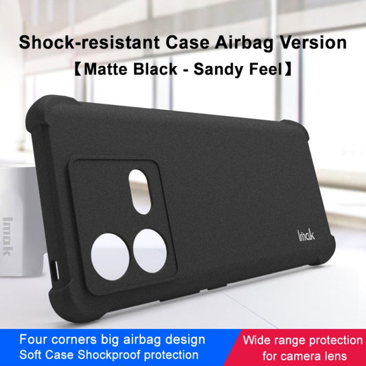 For vivo iQOO Neo8 5G / Neo8 Pro 5G imak Shockproof Airbag TPU Phone Case(Matte Black) by imak