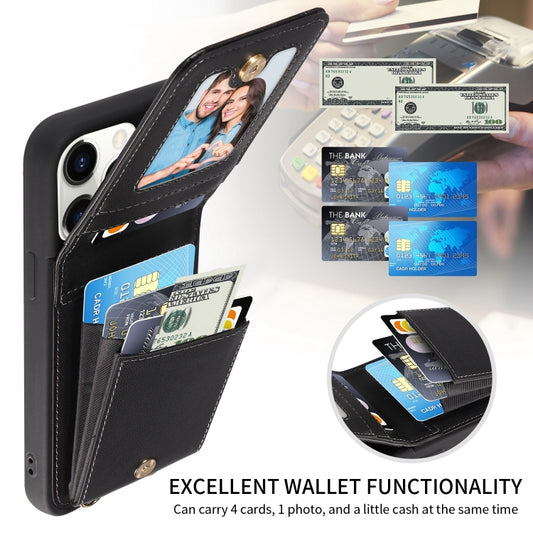 For iPhone 11 Pro Crossbody Lanyard Zipper Wallet Leather Phone Case(Black) - iPhone 11 Pro Cases by buy2fix | Online Shopping UK | buy2fix