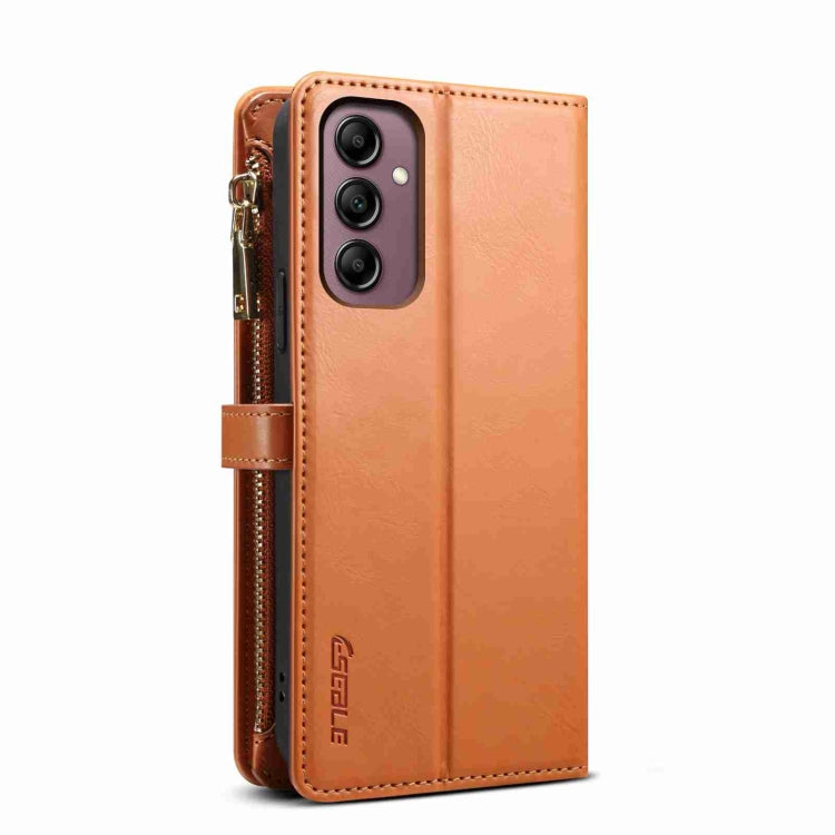 For Samsung Galaxy A35 5G ESEBLE Star Series Lanyard Zipper Wallet RFID Leather Case(Brown) - Galaxy Phone Cases by ESEBLE | Online Shopping UK | buy2fix