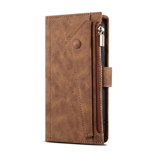 For Samsung Galaxy S23 FE 5G ESEBLE Retro Frosted RFID Flip Leather Phone Case(Brown) - Galaxy S23 FE 5G Cases by ESEBLE | Online Shopping UK | buy2fix