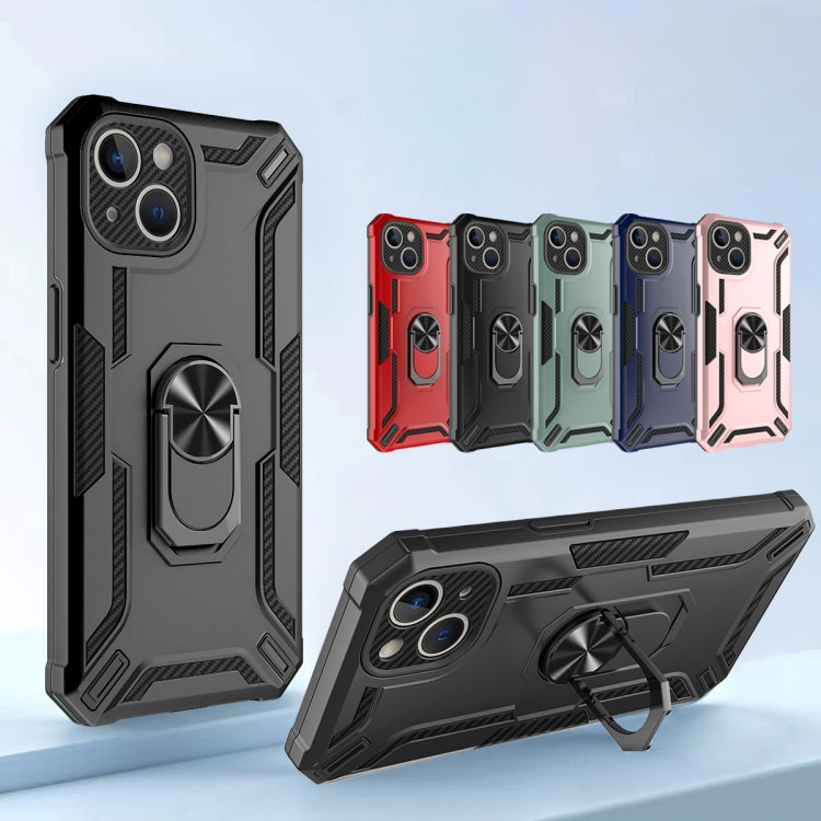 For iPhone 15 Warship Armor 2 in 1 Shockproof Phone Case(Rose Gold) - iPhone 15 Cases by buy2fix | Online Shopping UK | buy2fix