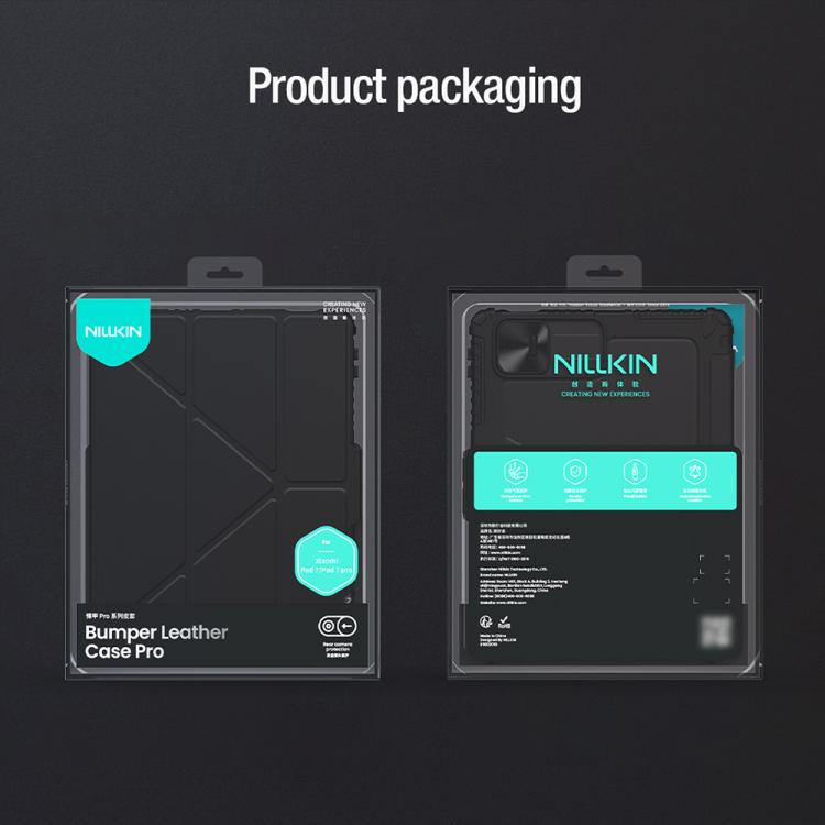 For Xiaomi Pad 7 / Pad 7 Pro NILLKIN Bumper Pro Camshield Tablet Leather Case(Black) by NILLKIN
