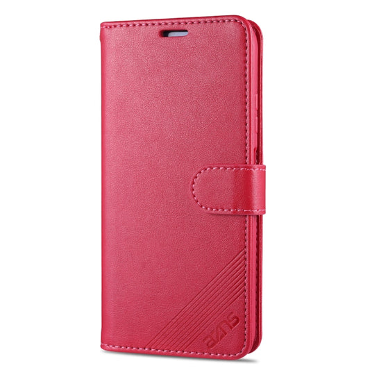 For Huawei Nova 6 SE AZNS Sheepskin Texture Horizontal Flip Leather Case with Holder & Card Slots & Wallet(Red) - Huawei Cases by AZNS | Online Shopping UK | buy2fix