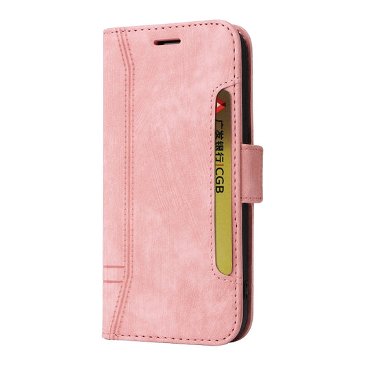 For Samsung Galaxy S24 BETOPNICE Dual-side Buckle Leather Phone Case(Pink) by BETOPNICE