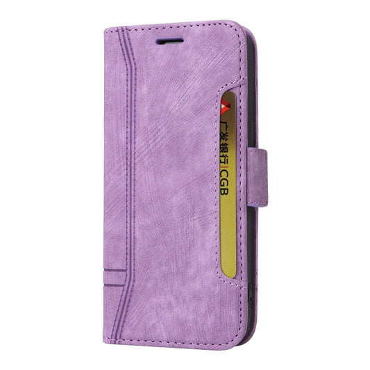 For Samsung Galaxy S24 BETOPNICE Dual-side Buckle Leather Phone Case(Purple) by BETOPNICE