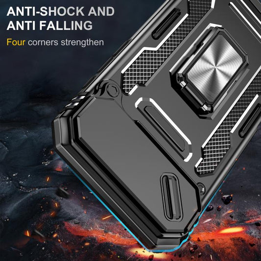 For iPhone Air Armor PC + TPU Camera Shield Phone Case(Black) - iPhone Air Cases by buy2fix | Online Shopping UK | buy2fix