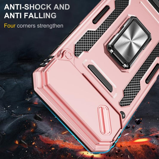 For iPhone Air Armor PC + TPU Camera Shield Phone Case(Rose Gold) - iPhone Air Cases by buy2fix | Online Shopping UK | buy2fix