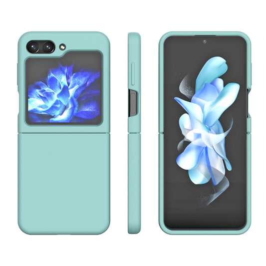 For Samsung Galaxy Z Flip6 / Flip7 FE Silicone Skin Feel Folding Phone Case(Dark Green) by buy2fix