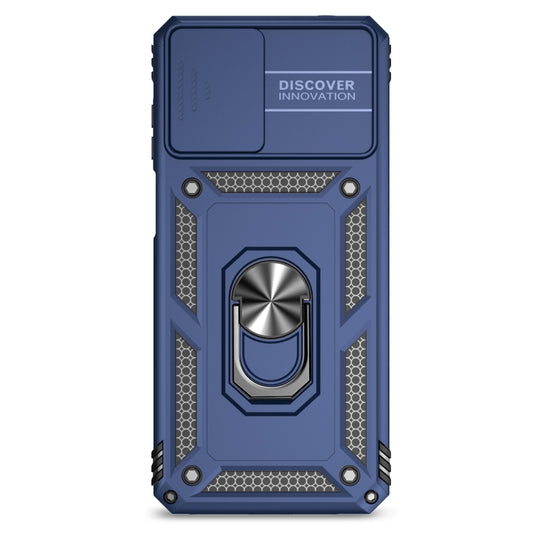 For Motorola Moto G22 5G / Moto G Play 2024 Sliding Camshield Holder Phone Case(Blue) by buy2fix