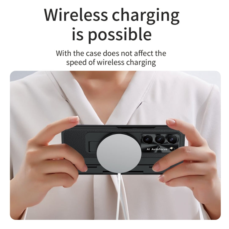 For Samsung Galaxy Z Fold5 5G Integrated Full Coverage Phone Case with Hinge(Black) - Galaxy Z Fold5 Cases by buy2fix | Online Shopping UK | buy2fix