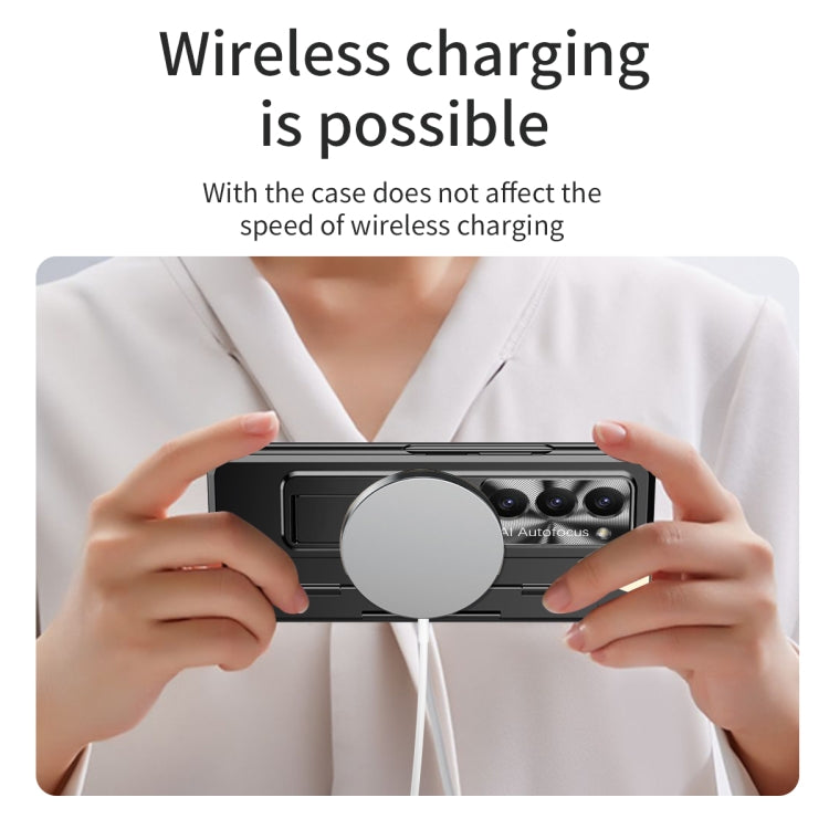 For Samsung Galaxy Z Fold5 5G Integrated Folding Phone Case with Hinge(Black) - Galaxy Z Fold5 Cases by buy2fix | Online Shopping UK | buy2fix