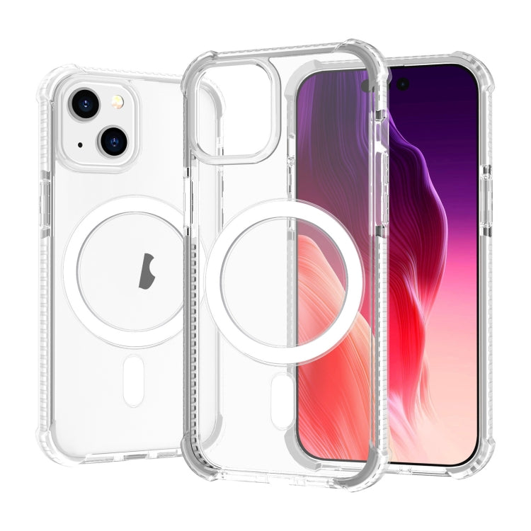 For iPhone 15 Acrylic Magsafe Magnetic Shockproof Phone Case(Transparent) - iPhone 15 Cases by buy2fix | Online Shopping UK | buy2fix