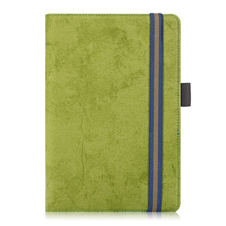 For 7-8 inch Marble Cloth Texture Horizontal Flip Universal Tablet PC Leather Case with Pen Slot & Holder(Green) - 8 inch by buy2fix | Online Shopping UK | buy2fix