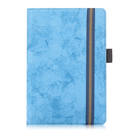 For 7-8 inch Marble Cloth Texture Horizontal Flip Universal Tablet PC Leather Case with Pen Slot & Holder(Sky Blue) - 8 inch by buy2fix | Online Shopping UK | buy2fix